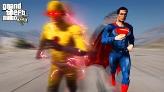 GTA 5 - Reverse Flash VS Superman | Who is Faster ?