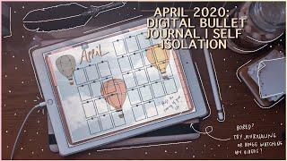 PLAN WITH ME | APRIL 2020 Digital Bullet Journal Set Up 