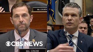 Watch: Crow questions Hegseth about leadership, inclusions