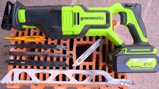 Сабельная пила Greenworks GD24RS Аккумуляторная бесщеточная