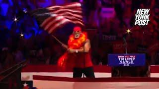 Hulk Hogan makes surprise appearance at Trump MSG rally: 'I don't see any stinkin' Nazis in here'