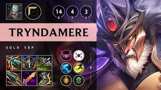 Tryndamere Top vs Aatrox: Triple Kill, Unstoppable - KR Master Patch 14.24