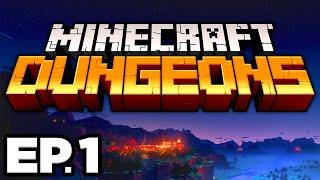 RESCUING VILLAGERS FROM THE ILLAGERS, ARCH-ILLAGER!! - Minecraft Dungeons Ep.1 (Gameplay Let's Play)