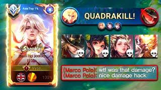 QUADRAKILL!! TOP ASIA LI XIN AGGRESSIVELY DESTROYS META HEROES | BEST BUILD & ARCANA 2025!