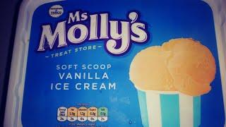 Tescos ms Molly's treat store soft scoop vanilla icecream 2ltr review