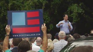 Charles Benson hits the campaign trail with Scott Walker