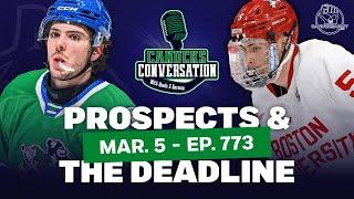 Canucks prospects and the deadline ft. Dave Hall | Canucks Conversation Live