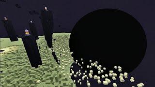 Black Hole eats ender world Minecraft