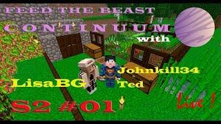 FTB Continuum minecraft modpack - сезон 2 / 01