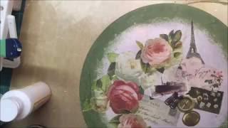 DECOUPAGE WITH HOME DECOR CHALK PAINTS