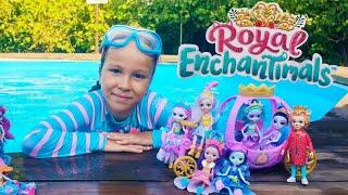 Enchantimals Royal купаются на POP IT Куклы Энчантималс в Бассейне с Катей