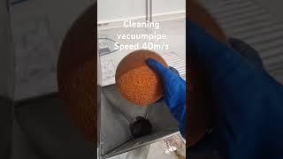 Cleaning vacuum pipe. Speed is incredible 40m/s