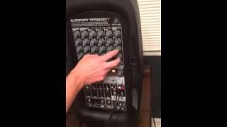 Behringer portable PA system setup video part 2