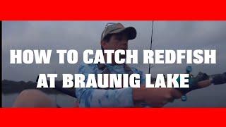 How to catch Redfish at Braunig Lake | Freshwater Redfish