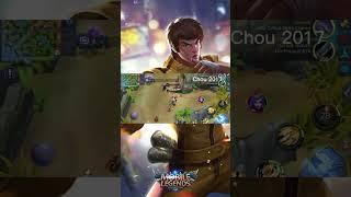 CHOU IN 2017 AND CHOU IN 2023|HOW CHOU LOOKED BEFORE|Mobile Legends: Bang-bang #moba #short