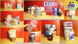DIY Gift Baskets & Gift Ideas - How To Assemble - For Men Women Kids Teens & Babies #diyczokamas