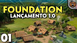 LANÇOU! Construa uma vila medieval, estilo Manor Lords - Foundation #01 | Gameplay 4K PT-BR