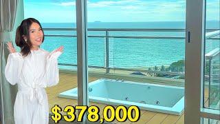 $378,000 (13.5M THB) Pattaya Cosy Area Na Jomtien Beach front Condo, 115SQM 2Bedroom Ocean view unit