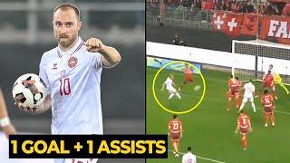 United fans praised Eriksen after scored goal and assists against Switzerland last night