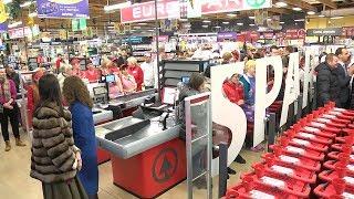 Первый в Беларуси супермаркет EUROSPAR открылся в Пинске