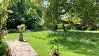 Garden of Roz & Toby Owens, Station Road - with feline security guard!