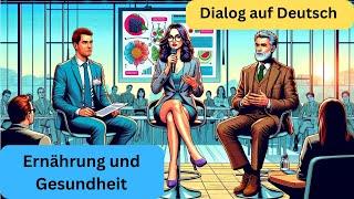 Ernährung und Gesundheit (Deutsch lernen, Dialog auf Deutsch B2, German Dialogue B2, learn German)