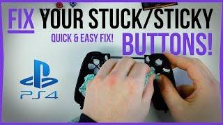 How to Fix Sticky/Stuck Buttons on A PS4 Controller - No Soldering Required!