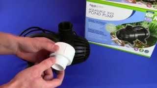 Installing a Aquascape Aquasurge Koi pond pump plumbing