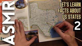 Let's learn facts about US States (part 2) [ASMR Maps]