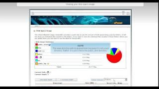 viewing your disk space usage in cpanel