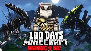 I Survived 100 Days in Alien vs Predator in Hardcore Minecraft