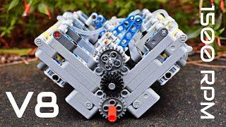 LEGO Technic Pneumatic V8 Engine - Crazy Power! - MOC - With Instructions and Parts List