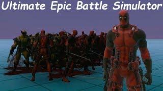 БИТВА СУПЕР ГЕРОЕВ в игре Ultimate Epic Battle Simulator ЭПИЧЕСКАЯ СУПЕР БИТВА