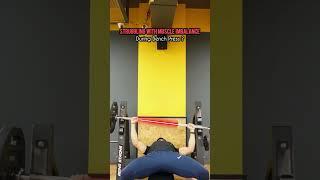 You need to see this if you have Muscle Imbalance issues during Bench Press  #gym  #fitness