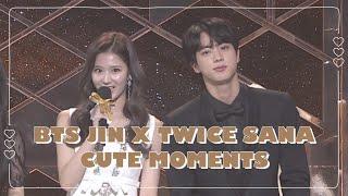 BTS JIN x TWICE SANA Cute Moments