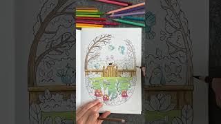 Minimania 4 Coloring Book. Used Pencils: Amazon Basics Colored Pencils