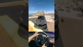Bugatti INSANE Stunt Parking! Forza Horizon 5 #Shorts