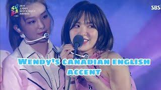 Redvelvet Wendy ( Son Seung-wan ) speaking english confidently and nervously