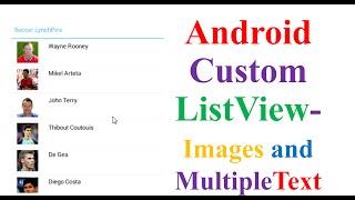 Android ListView Ep.03 : Custom ListView - With Images and Multiple Text