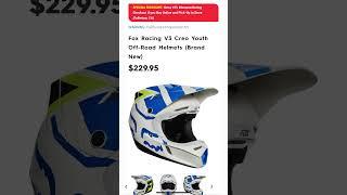 Motorhelmets Store Sale Fox Racing V2 Hayl & V3 Creo Youth Off-Road Motorcycle Helmets #shortsvideo