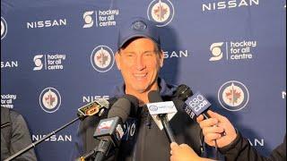 Winnipeg Jets head coach Scott Arniel media availability on day 1 of training camp