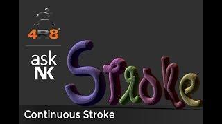 Zbrush 4R8 - Continuous Stroke