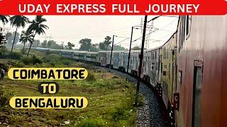 Uday Express Full Journey | Coimbatore to Bengaluru | Dining area in double decker train