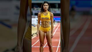 Women Long Jump Athletes from  Malaysia  Luxembourg  Morocco  Guatemala