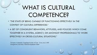 Cultural Competence