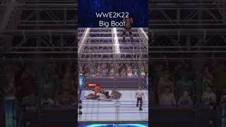 Big boot through the cell! #wwe2k22 #wwe2k #hellinacell #bigboot #wwe #gaming #wwegaming