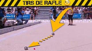 6 very precise round-up shots in pétanque 