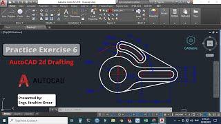 Autocad 2d drafting | Autocad Practice Exercise 6 | Create dimensions in Autocad | CADable Tutorials