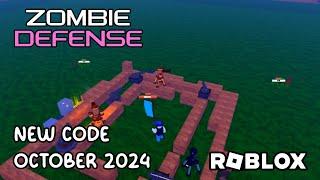 Roblox Zombie Defense New Code October 2024