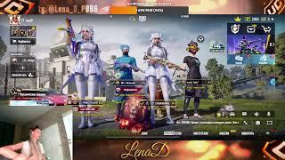 LenaD розыгрыш 325 юси каждый день!!!!СТРИМ PUBG Mobile